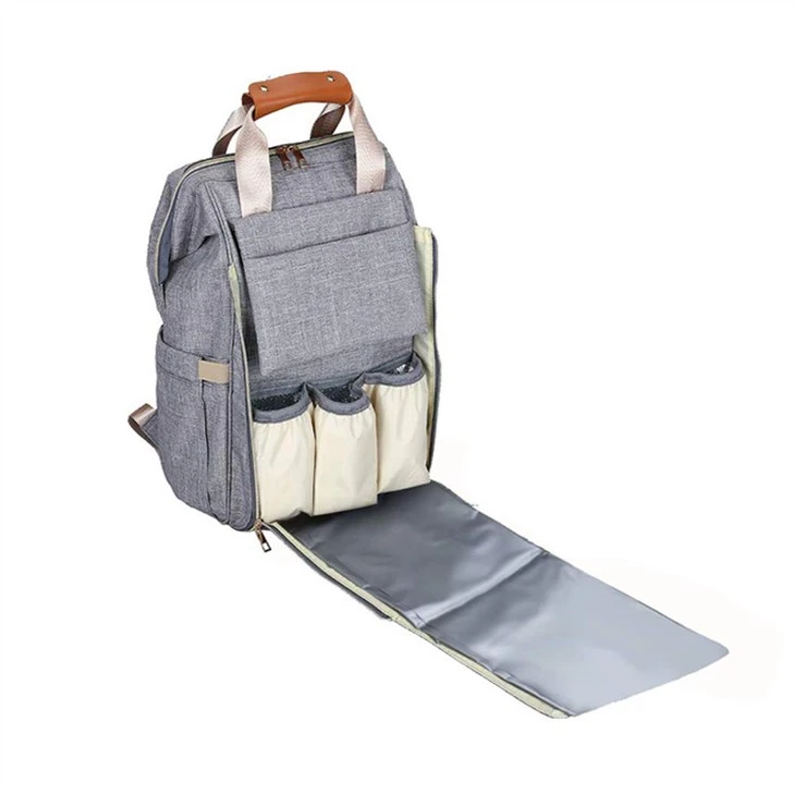 Green Field waterproof diaper bag backpack for girl