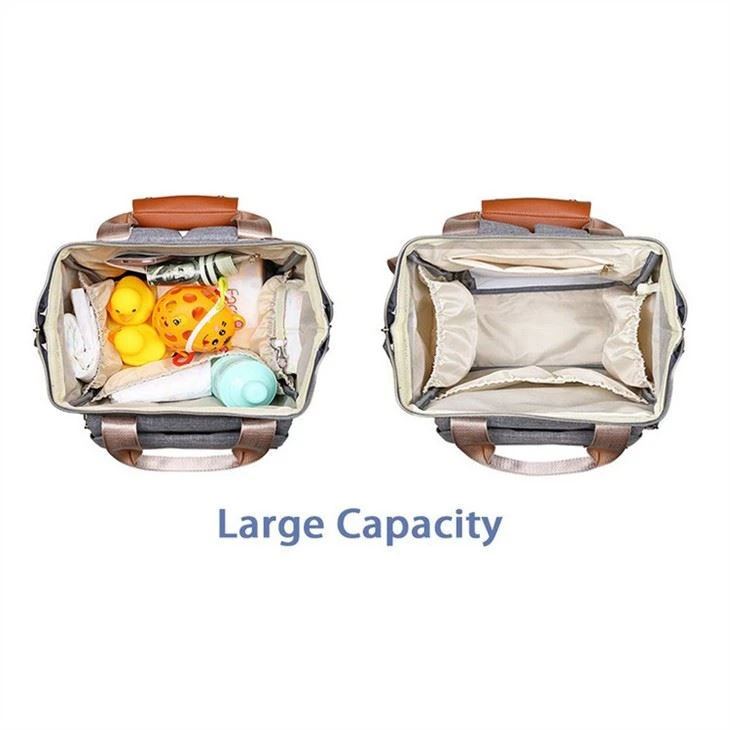 Green Field portable diaper bag backpack with straps