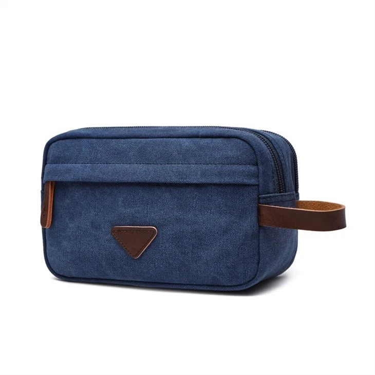 Personalized Durable Waxed Canvas Travel Toiletry Bag for Travel