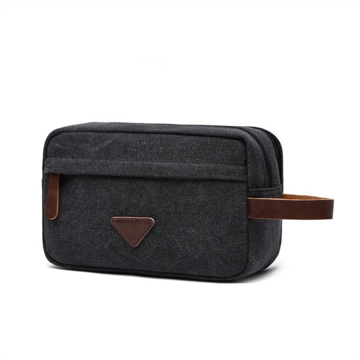 Personalized Waxed Canvas Travel Toiletry Bag for Travel Supplier