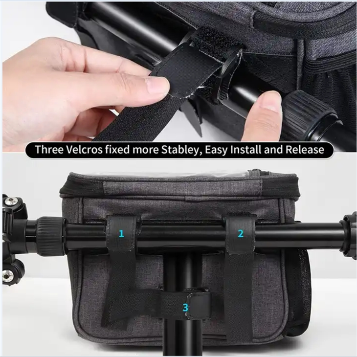 Handlebar Bag Large Bicycle Front Storage Pouch Bag
