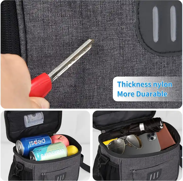 Handlebar Bag Large Bicycle Front Storage Pouch Bag